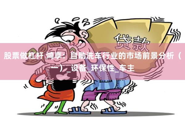 股票做杠杆 鸿享：自助洗车行业的市场前景分析（一）_设备_环保性_车主