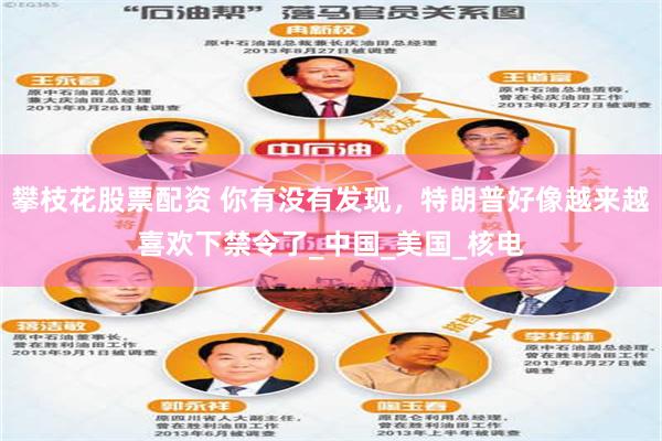 攀枝花股票配资 你有没有发现，特朗普好像越来越喜欢下禁令了_中国_美国_核电