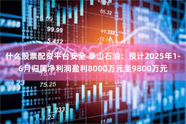 什么股票配资平台安全 泰山石油：预计2025年1-6月归属净利润盈利8000万元至9800万元