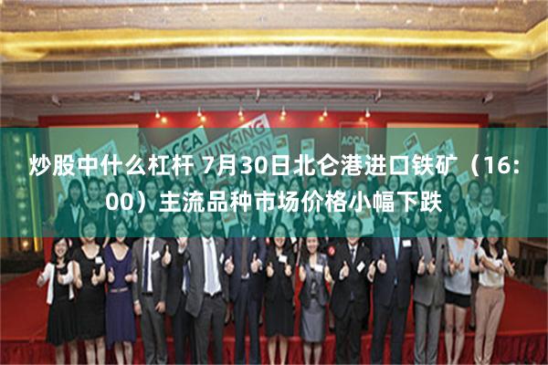 炒股中什么杠杆 7月30日北仑港进口铁矿（16:00）主流品种市场价格小幅下跌
