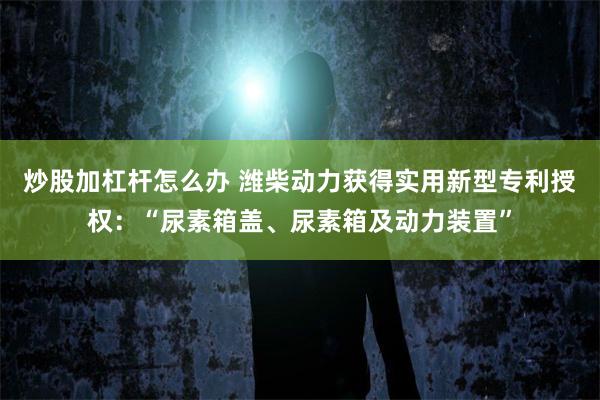 炒股加杠杆怎么办 潍柴动力获得实用新型专利授权：“尿素箱盖、尿素箱及动力装置”