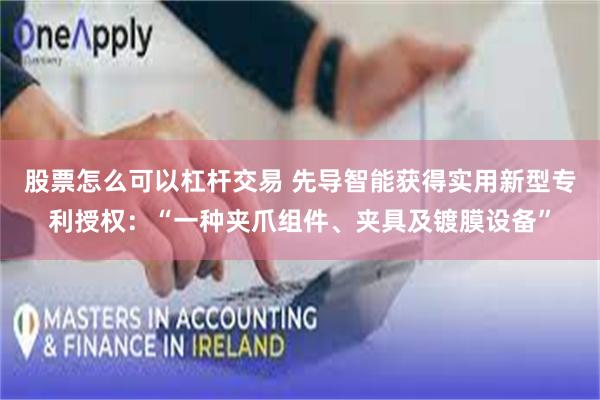 股票怎么可以杠杆交易 先导智能获得实用新型专利授权：“一种夹爪组件、夹具及镀膜设备”